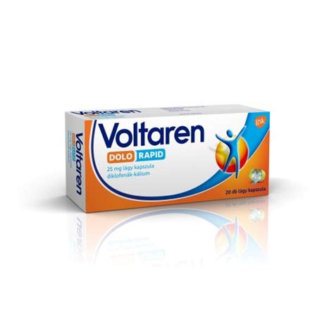 VOLTAREN DOLO RAPID 25 MG LÁGY KAPSZULA 20X PATIKATT Patika egy