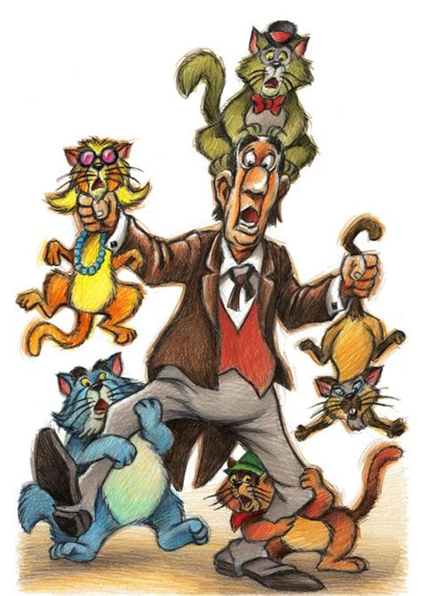 The Aristocats: Edgar Balthazar with Cats - Fine Art Giclée - Catawiki