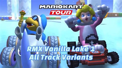 Mario Kart Tour Rmx Snes Vanilla Lake All Track Variants Youtube