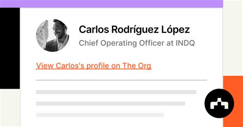 Carlos Rodríguez López - Chief Operating Officer at INDQ | The Org