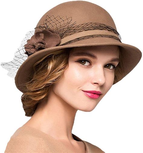 Maitose™ Womens Wool Felt Bowler Hat Women Hats Fashion Hats For