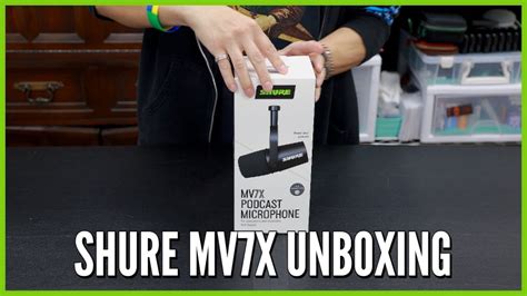 Shure MV7X XLR Podcast Microphone Unboxing YouTube