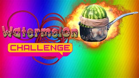 Watermelon Challenge Fuck Det Er Skræmmende Youtube