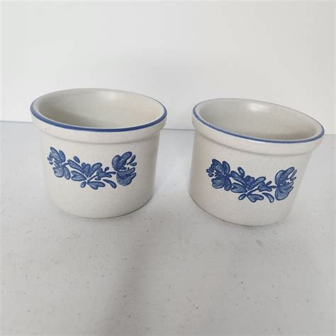 Vintage Pfaltzgraff Yorktowne Ramekin Crock Custard Cups Set Of Ebay