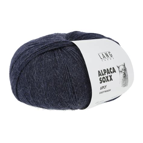 Lang Yarns Alpaca soxx 6 fach 6 ply 1087 0035 Blue Marine Mélange