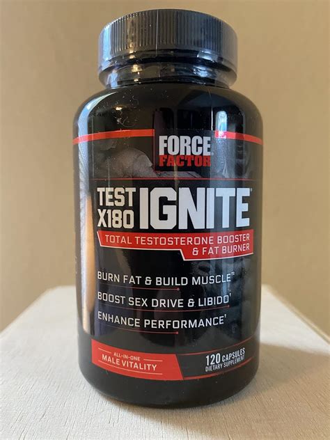 Force Factor Test X Ignite Paquete De Refuerzo De Testosterona Y