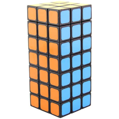 WitEden Fully Functional 3x3x7 Cuboid Cube Black