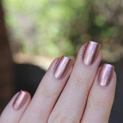 Rose Gold Chrome Nail Polish Emily De Molly