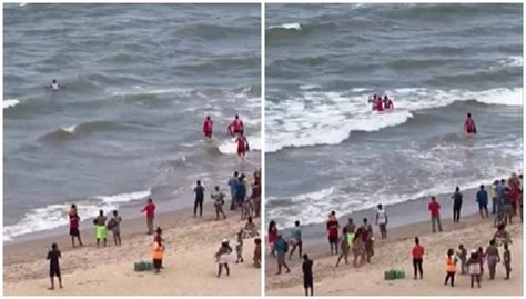 Homem Entra No Mar Ap S Ataque De Tubar O E Retirado For A Por