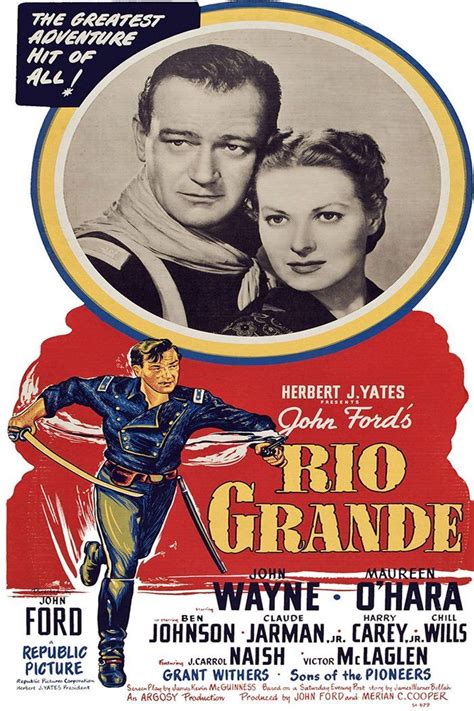 Rio Grande | Movie posters, Film posters vintage, John wayne movies