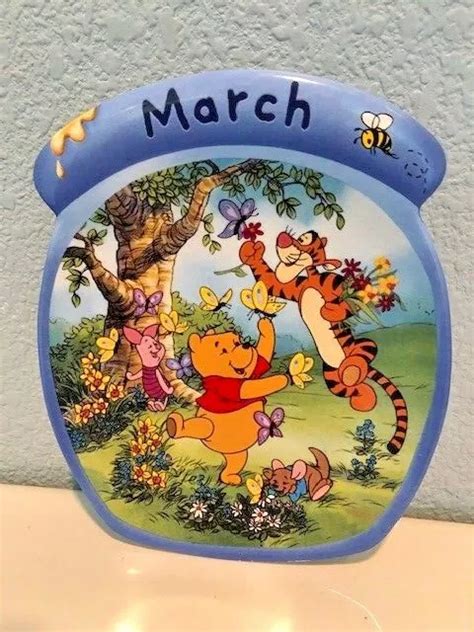 Disney Winnie The Pooh The Whole Year Through March Plate Bradford