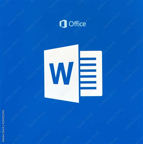 Microsoft Office Word logo Stock Photo | Adobe Stock