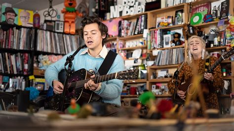 Video: Watch Harry Styles Play The Tiny Desk : NPR