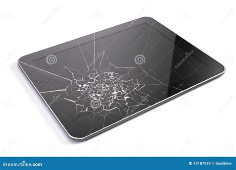 Broken Tablet Screen Background