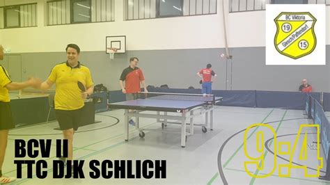 Bcv Glesch Paffendorf Ttc Djk Schlich Youtube