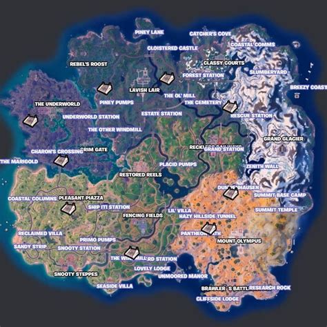 Fortnite Chapter 5 Season 2 All Weapon Bunker Locations Charlie Intel