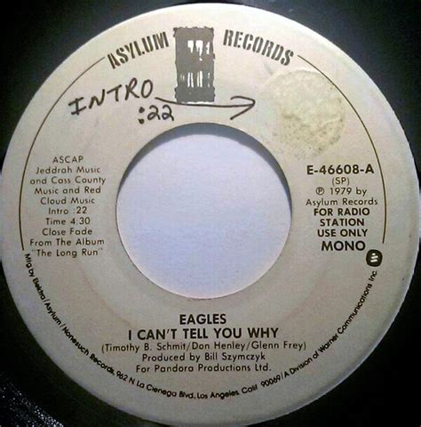 Eagles - I Can't Tell You Why (1979, SP Specialty Pressing, Vinyl) | Discogs