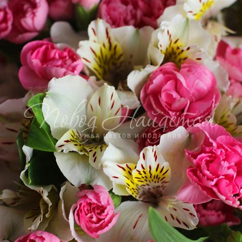 Букет с альстромерией "Марселин" купить с доставкой по Москве