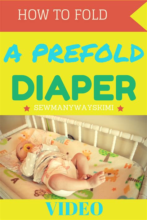 How To Fold A Prefold Diaper Prefold Diapers Folding Baby Clothes