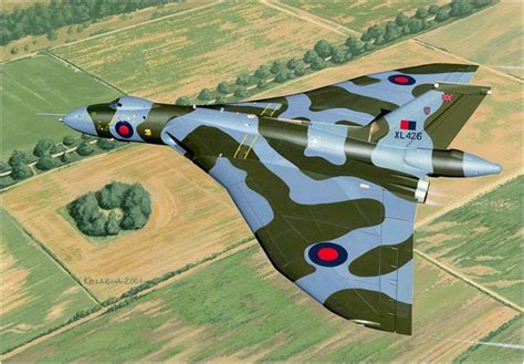 Avro Vulcan Zbigniew Kolacha Jet Aircraft Aircraft Art Fighter