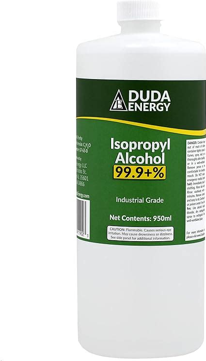 Amazon Duda Energy Bottle Of Pure Isopropyl Industrial Grade IPA