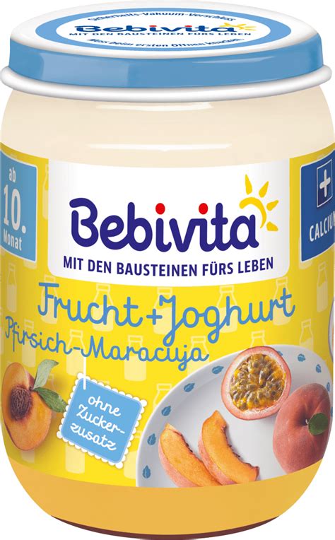 Bebivita Frucht Joghurt Pfirsich Maracuja Ab 10 Monat 190 G