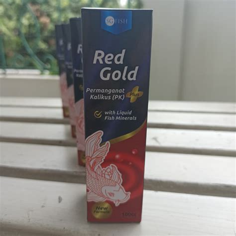 Jual Red Gold Obat Ikan Cair Sg Fish Pk Permanganat Kalikus Garam