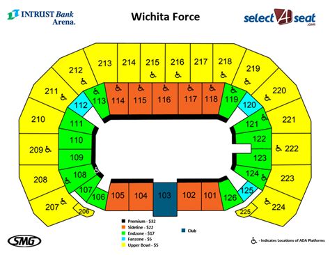 Seating Charts | Events & Tickets | INTRUST Bank Arena