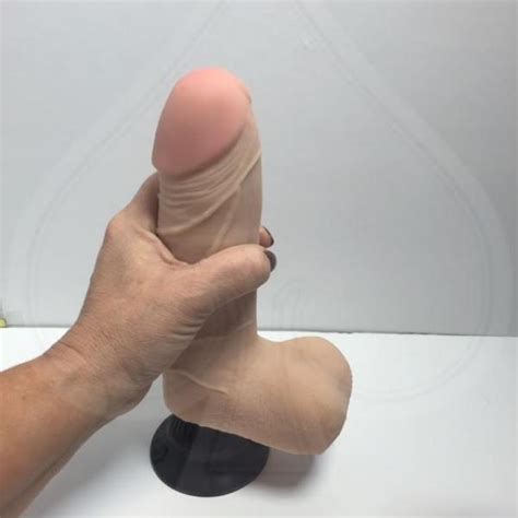 Real Feel Deluxe No Wallbanger Dildo Waterproof Inch Beige On