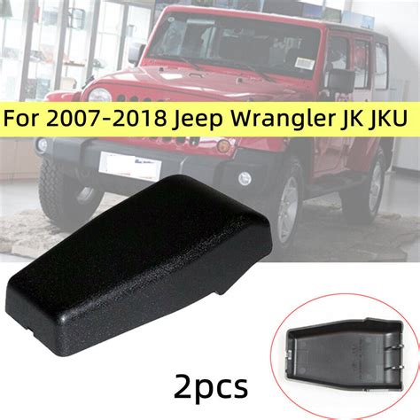 2pcs Rear Door Window Hinge Covers For 2007 2018 Jeep Wrangler Jk Jku 68140033aa Ebay