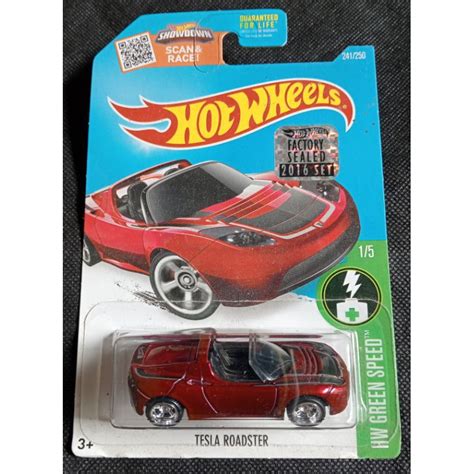 HOT WHEELS 風火輪超級尋寶 TH TESLA ROADSTER 工廠密封免費保護器 蝦皮購物
