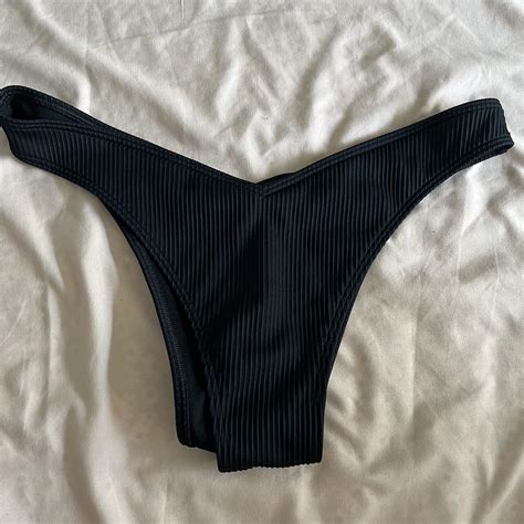 Hollister Bikini Bottom Black V Shaped Waistband Depop