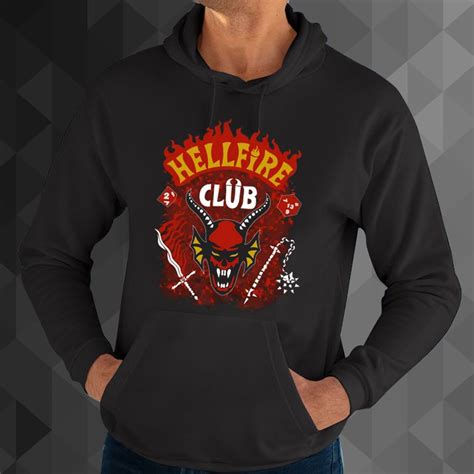 Stranger Things 4 Hellfire Club Baseball Hoodie