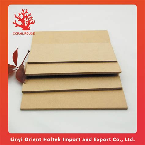 Shangdong Factory Sanded Raw Mdf Plain Mdf Hdf Melamine Board China