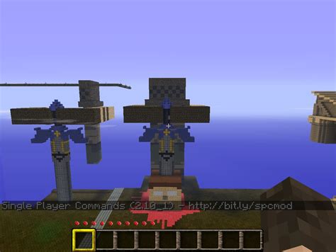 Gladiator With Sword Through Herobrines Head Minecraft Map