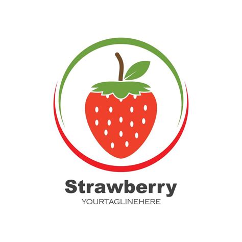 Strawberry Icon Logo Vector Illustration 21513366 Vector Art At Vecteezy