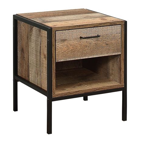 Urban Rustic 1 Drawer Bedside Table Urban Rustic Urban Bedroom