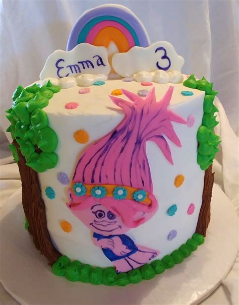 Princess Poppy Trolls Cake Trolls Cake Cake Princess Poppy