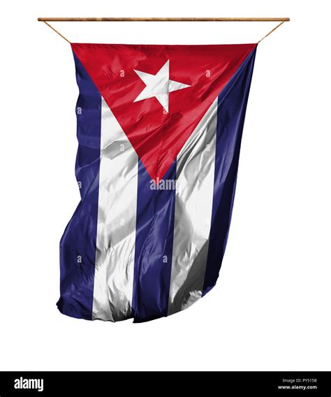 Flag of Cuba. Vertical flag.Isolated on a white background Stock Photo - Alamy