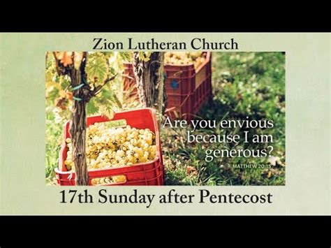 17th Sunday After Pentecost 2023 YouTube