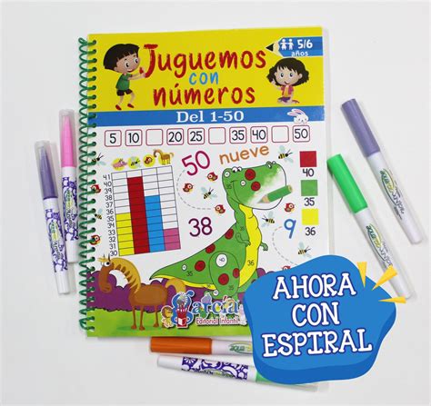 Libro Juguemos con Números 1 al 50 Editorial García