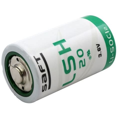 Saft LSH20 D 13000mAh 3 6V Lithium Thionyl Chloride Button Top Battery