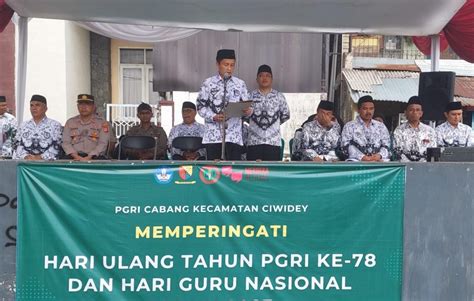 Ratusan Guru Ciwidey Ikuti Peringatan Hgn 2023 Dan Hut Pgri Ke 78