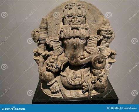 Ancient Statu Of Ganpati Bappa Stock Photo | CartoonDealer.com #182459748