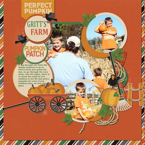 Layout By Ctm Vicki Using {at The Pumpkin Patch} Digital Scrapbooking