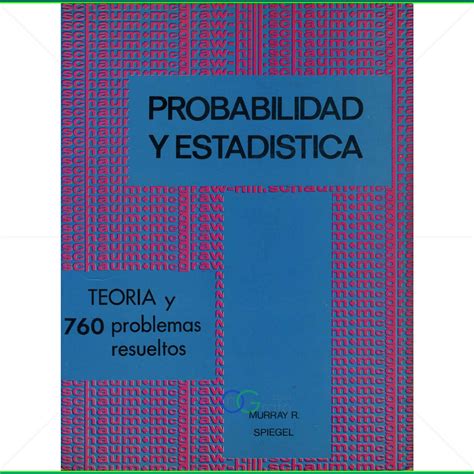 Probabilidad Y Estad Stica Murray R Spiegel Ed Mcgraw Hill Ongrafo