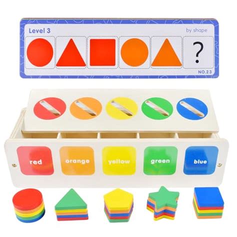 Qooloo Jeu de Tri Montessori Jouet Jouets Montessori bébé Puzzles à