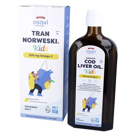 Osavi Omega 3 Tran Norweski Kids 500 ml opinie skład i cena