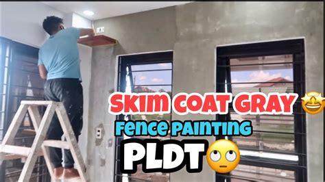 House Building In The Philippines Episode 199 Skim Coat Gray I Fence