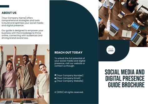 Free Social Media And Digital Presence Guide Brochure Template Edit